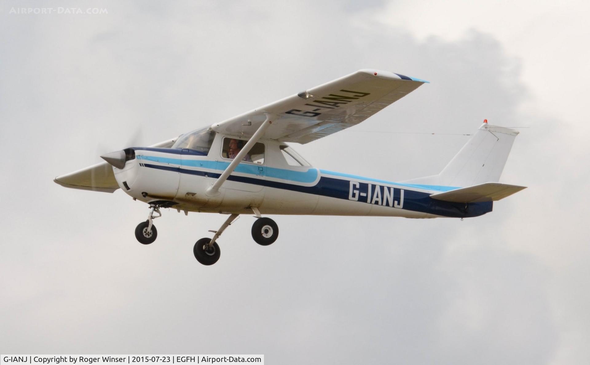 G-IANJ, 1970 Reims F150K C/N 0548, Visiting Reims/Cessna F150K operated by FlyWales departing Runway 22.