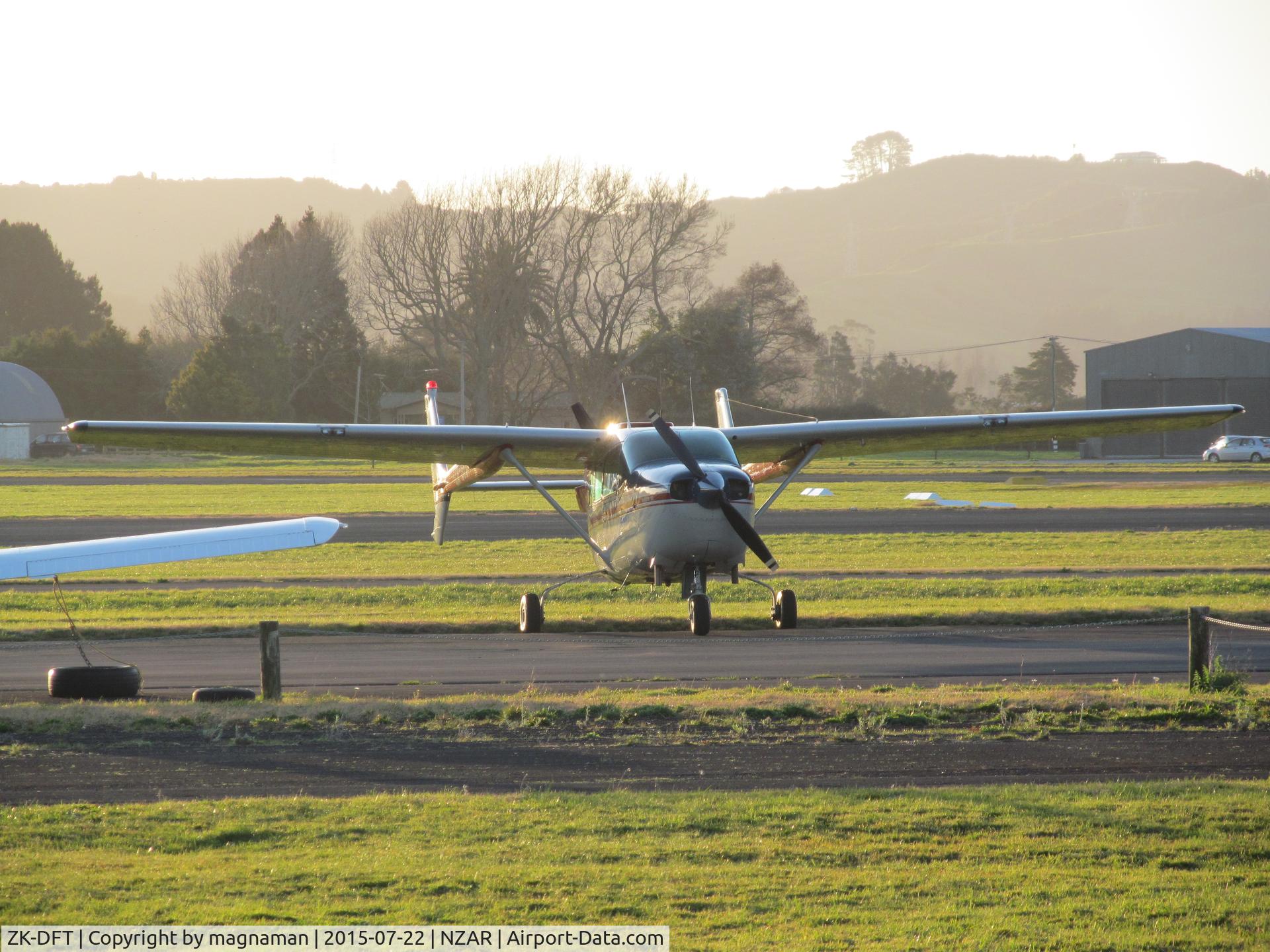 ZK-DFT, Cessna 337 Super Skymaster C/N 337-0176, moved along to maintenance apron