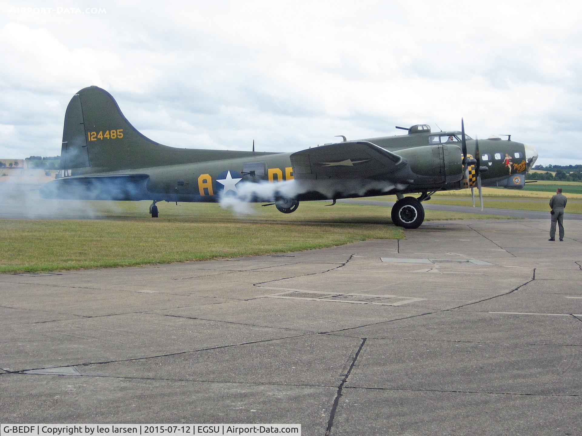 G-BEDF, 1944 Boeing B-17G Flying Fortress C/N 8693, Duxford 12.7.15