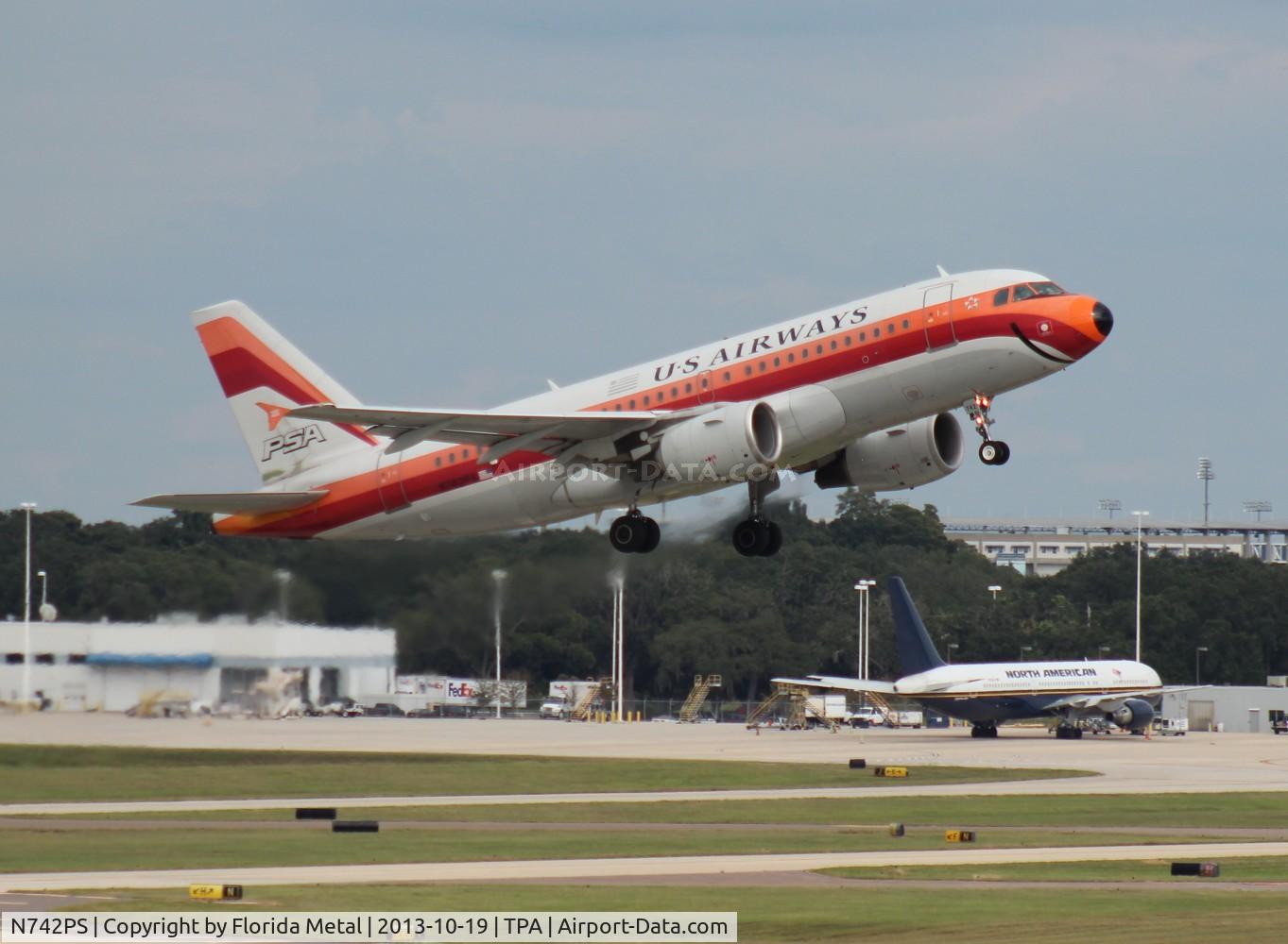 N742PS, 2000 Airbus A319-112 C/N 1275, USAirways PSA A319