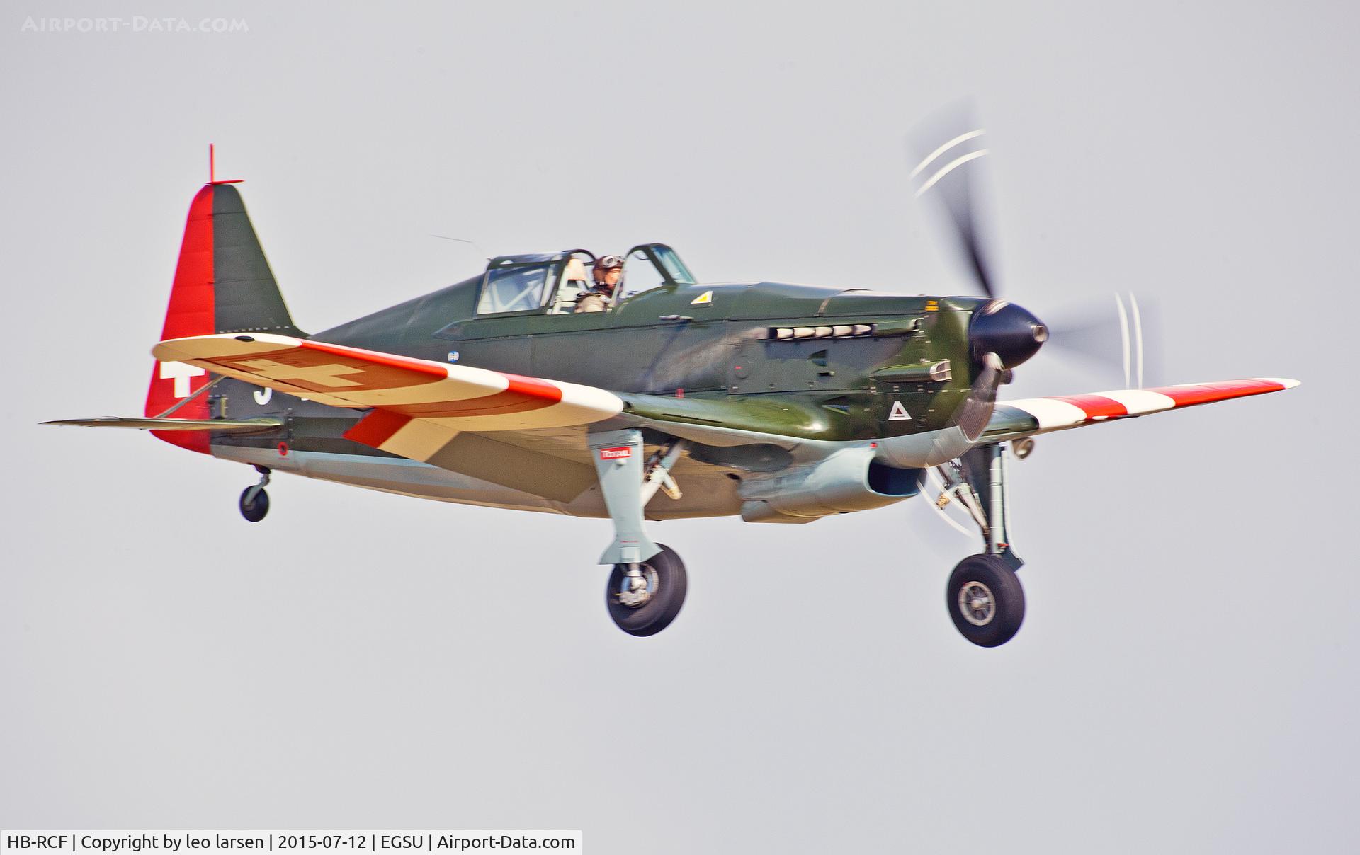 HB-RCF, 1942 Morane-Saulnier D-3801 (MS-412) C/N 194, Duxford 12.7.15