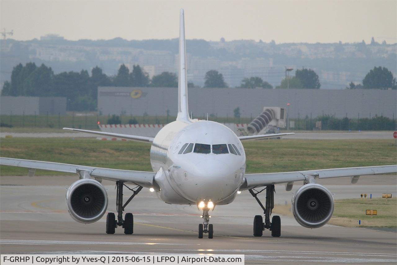 F-GRHP, 2000 Airbus A319-111 C/N 1344, Airbus A319-111, Lining up prior take off rwy 08, Paris-Orly airport (LFPO-ORY)