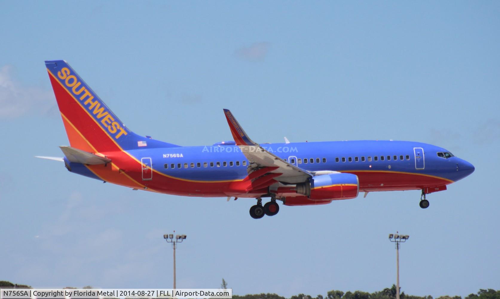 N756SA, 1999 Boeing 737-7H4 C/N 27872, southwest