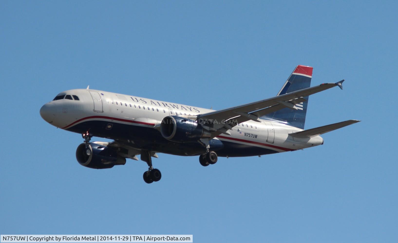 N757UW, 2000 Airbus A319-112 C/N 1342, USAirways
