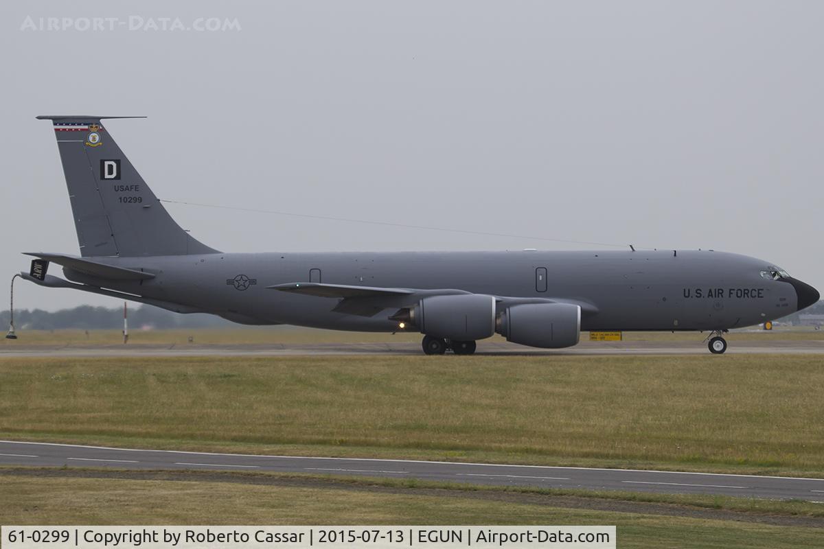 61-0299, 1961 Boeing KC-135R Stratotanker C/N 18206, Mildenhall