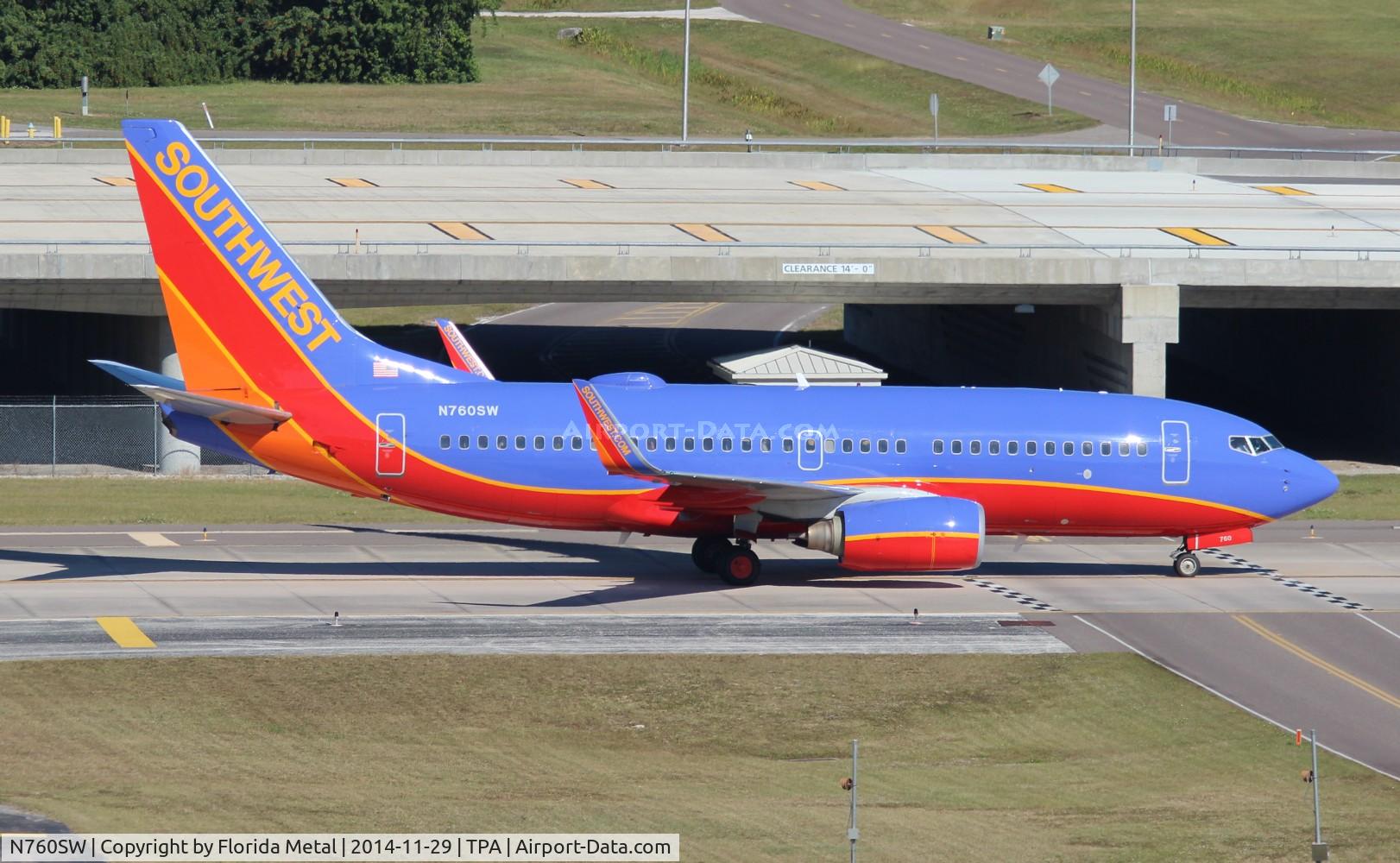 N760SW, 2000 Boeing 737-7H4 C/N 27874, Southwest