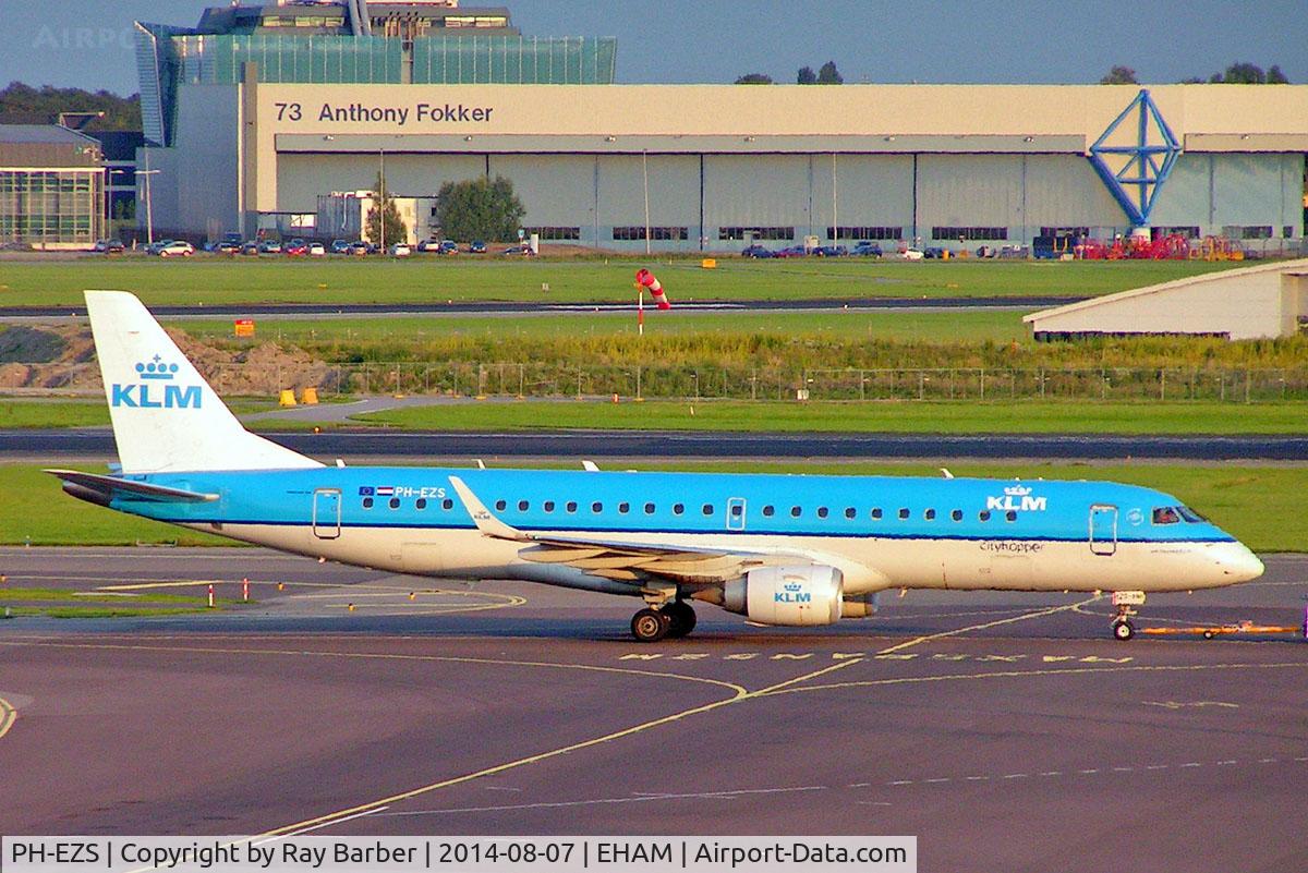 PH-EZS, 2010 Embraer 190LR (ERJ-190-100LR) C/N 19000380, Embraer Emb-195-100LR [19000380] (KLM cityhopper) Amsterdam-Schiphol~PH 07/08/2014