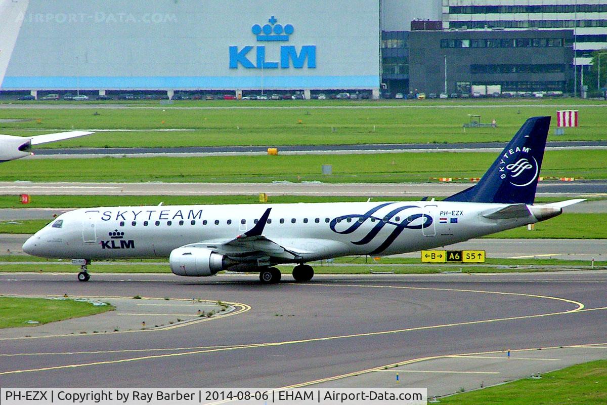 PH-EZX, 2012 Embraer 190LR (ERJ-190-100LR) C/N 19000545, Embraer Emb-195-100LR [19000545] (KLM cityhopper) Amsterdam-Schiphol~PH 06/08/2014
