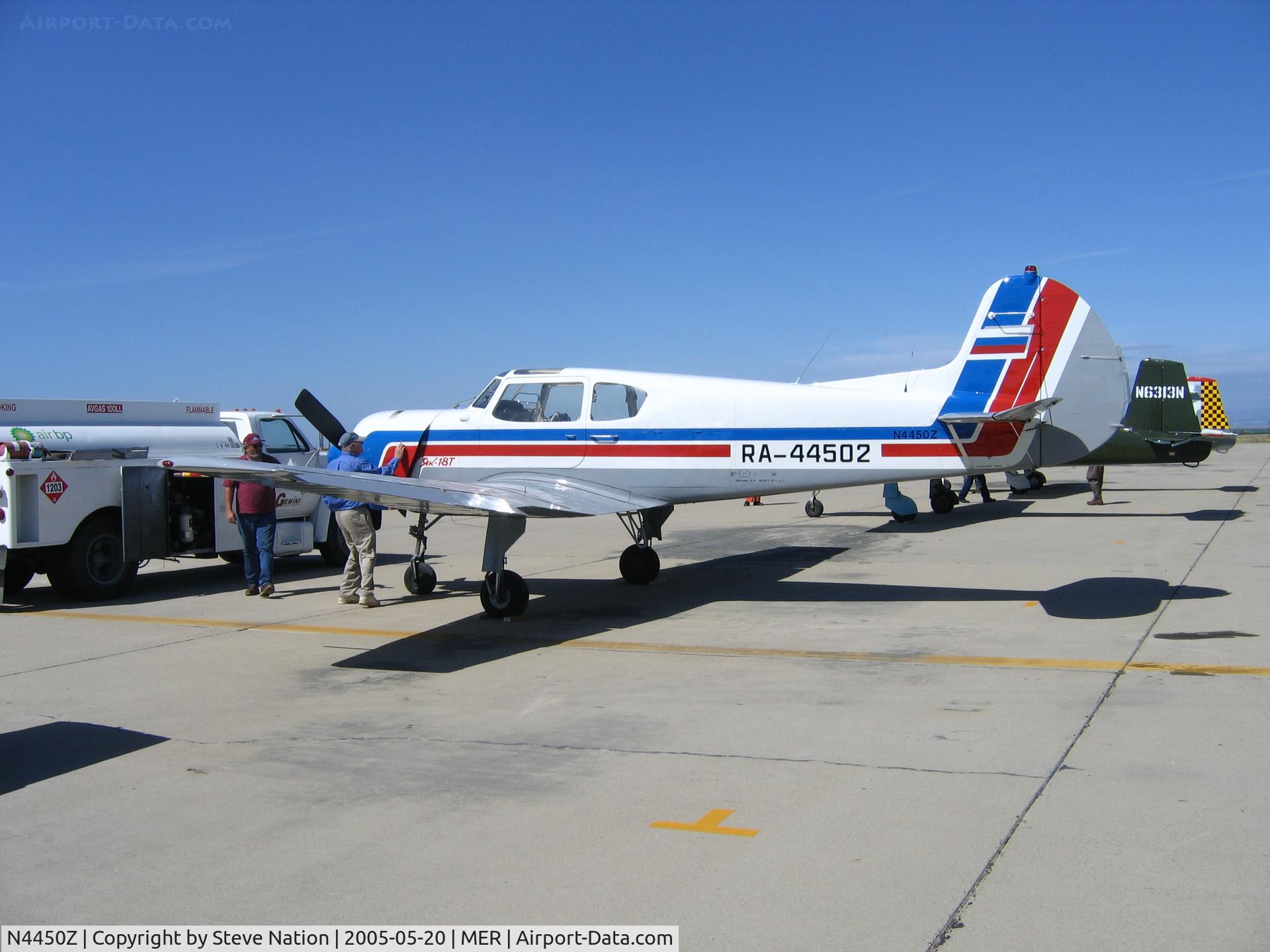 N4450Z, Yakovlev Yak-18T C/N 22202034025, Thierry Thys YAK-18T as RA-44502 West Coast Formation Clinic