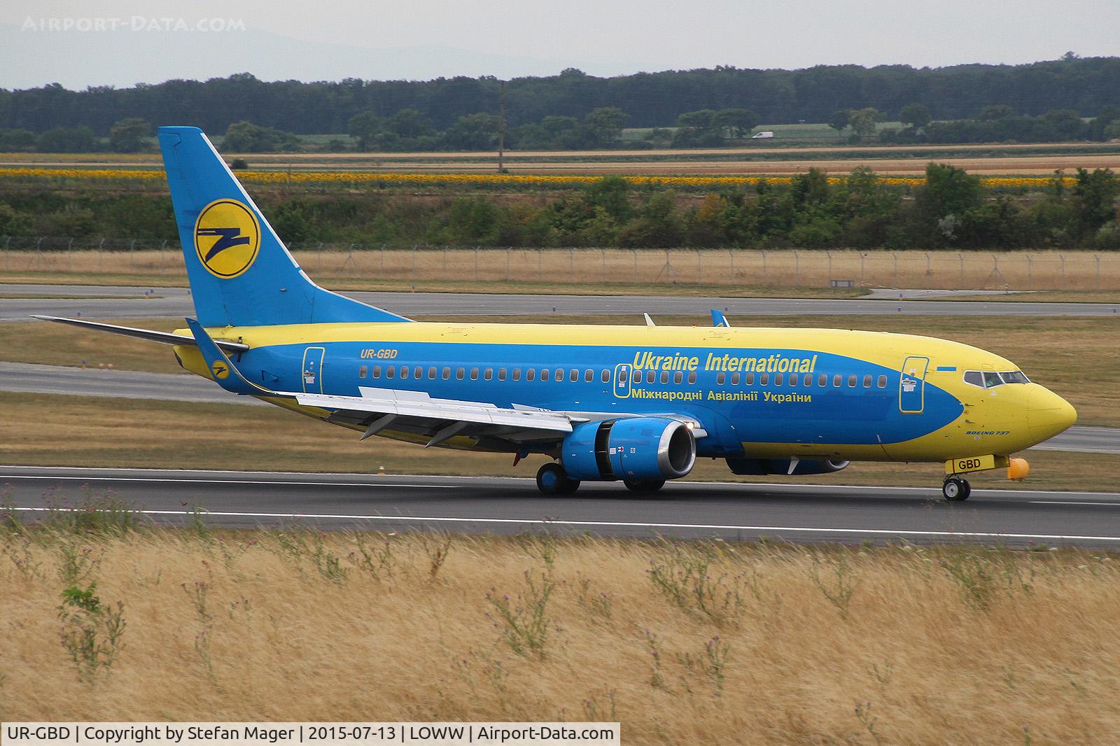 UR-GBD, 1997 Boeing 737-36Q C/N 28659, Air Ukraine B.737-300 @ VIE