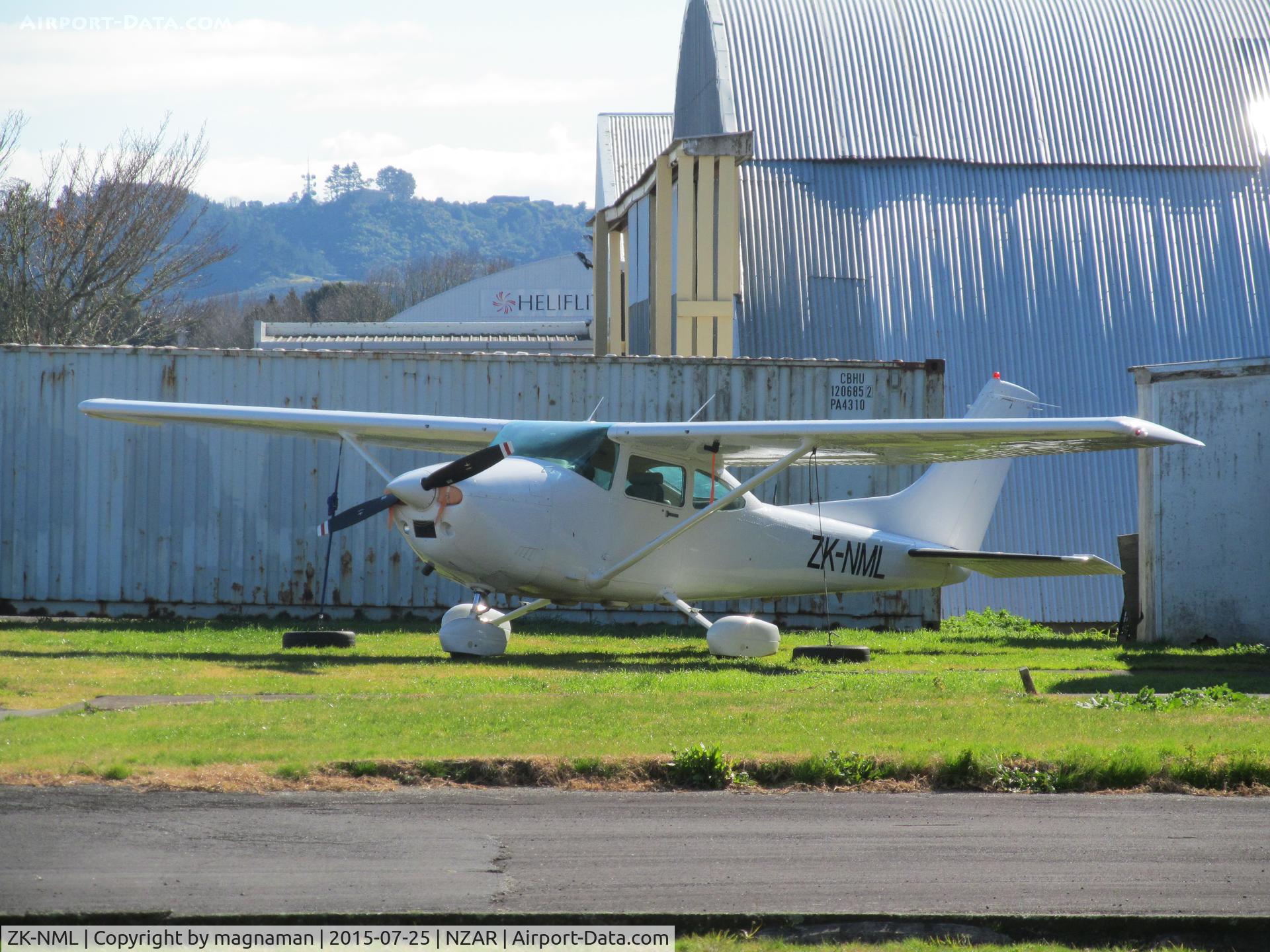 ZK-NML, Cessna 182R Skylane C/N 18267842, in for re-paint perhaps?