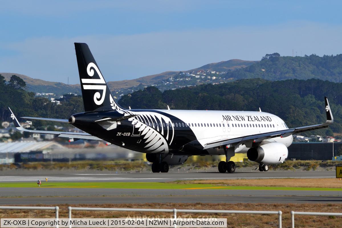 ZK-OXB, 2013 Airbus A320-232 C/N 5682, At Wellington