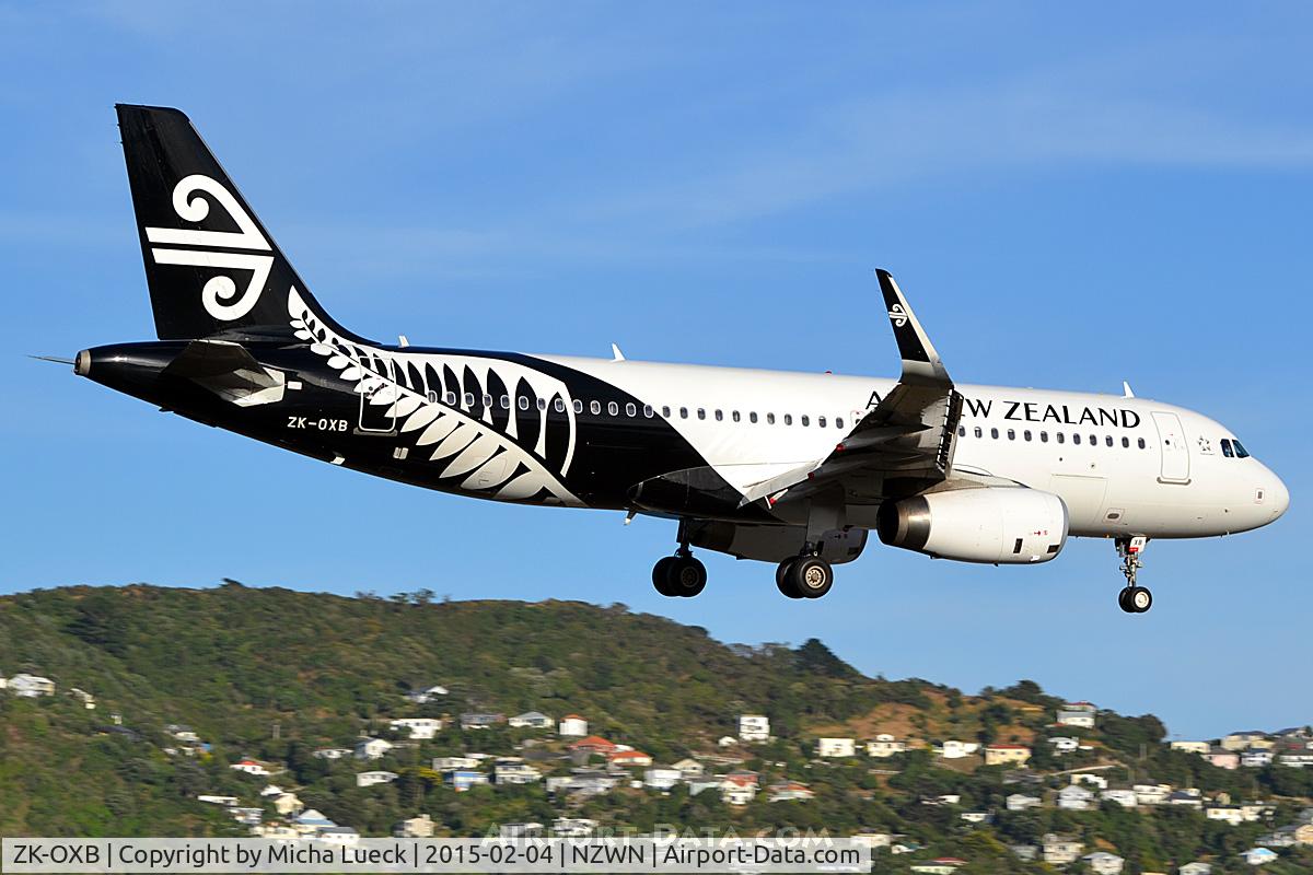 ZK-OXB, 2013 Airbus A320-232 C/N 5682, At Wellington