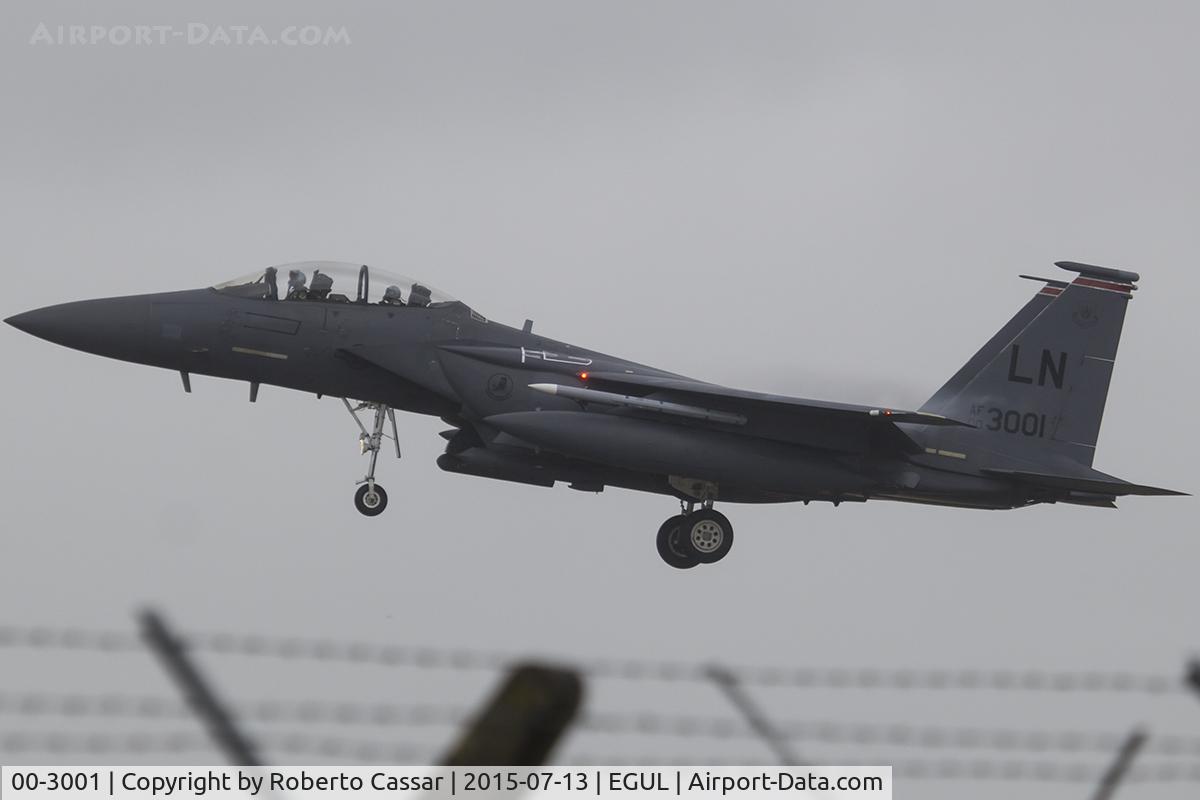 00-3001, 2000 McDonnell Douglas F-15E Strike Eagle C/N 1367/E228, Lakenheath