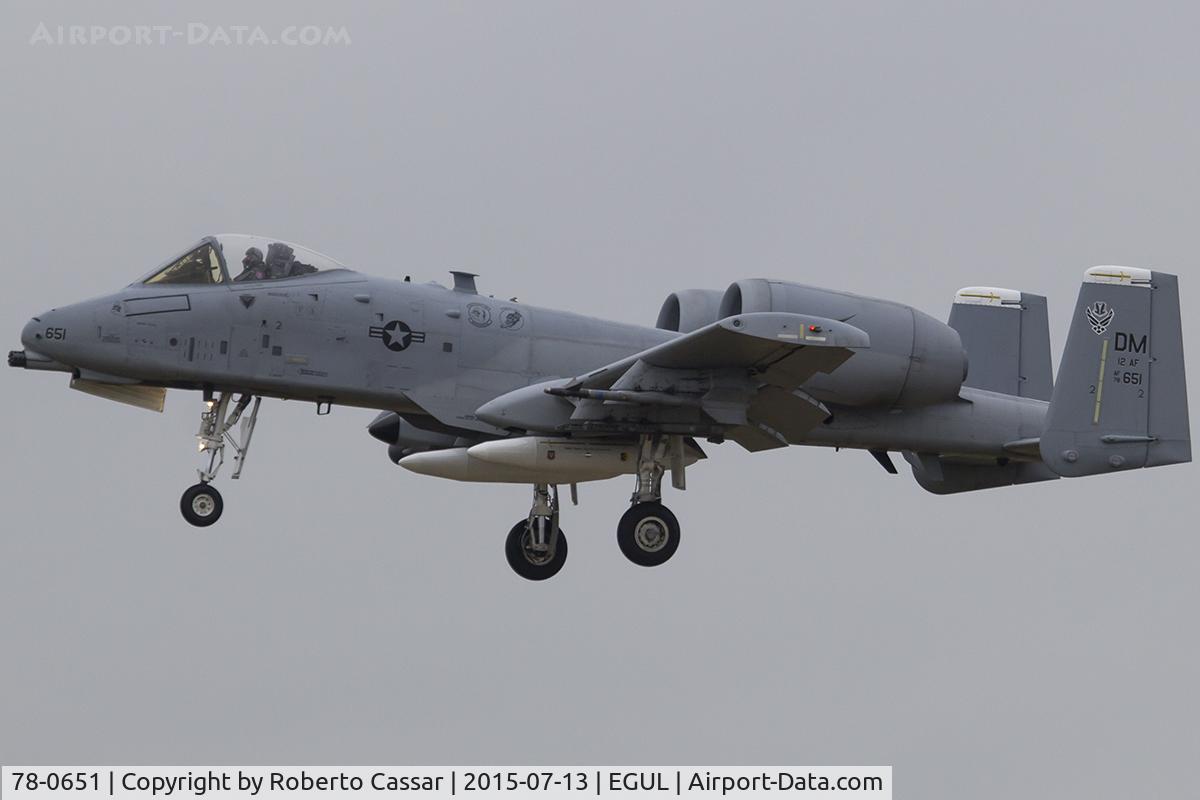 78-0651, 1978 Fairchild Republic A-10C Thunderbolt II C/N A10-0271, Lakenheath