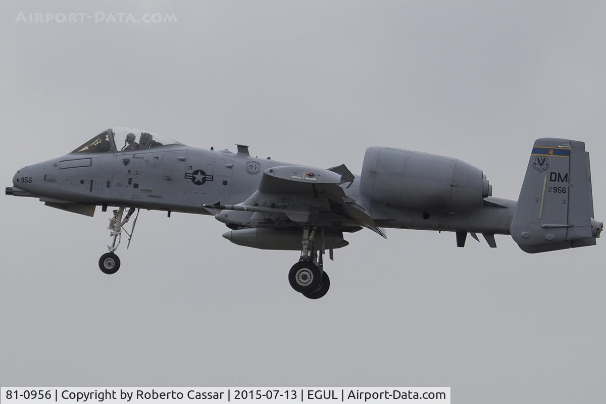 81-0956, 1981 Fairchild Republic A-10C Thunderbolt II C/N A10-0651, Lakenheath