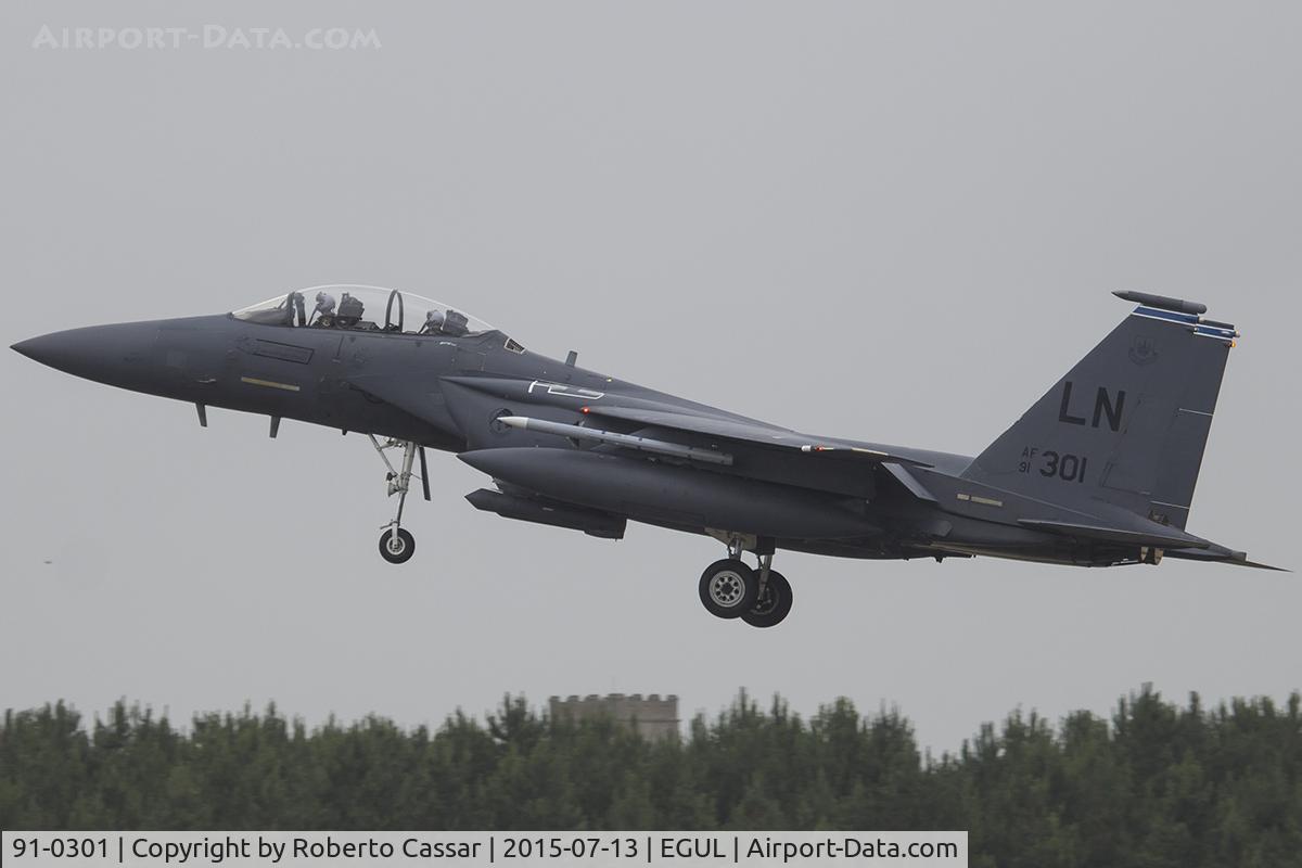 91-0301, 1991 McDonnell Douglas F-15E Strike Eagle C/N 1208/E166, Lakenheath