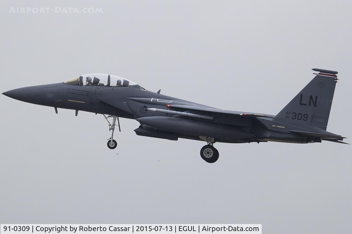 91-0309, 1991 McDonnell Douglas F-15E Strike Eagle C/N 1216/E174, Lakenheath