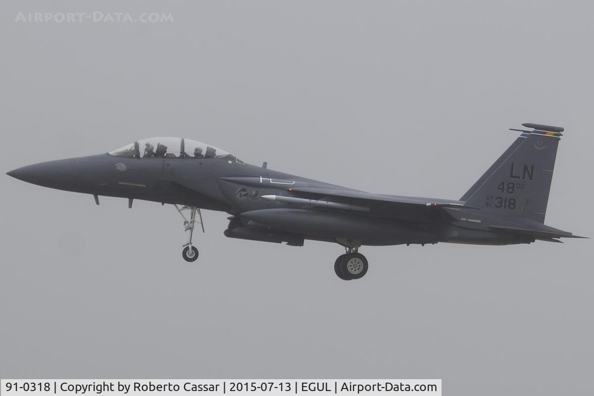 91-0318, 1991 McDonnell Douglas F-15E Strike Eagle C/N 1225/E183, Lakenheath