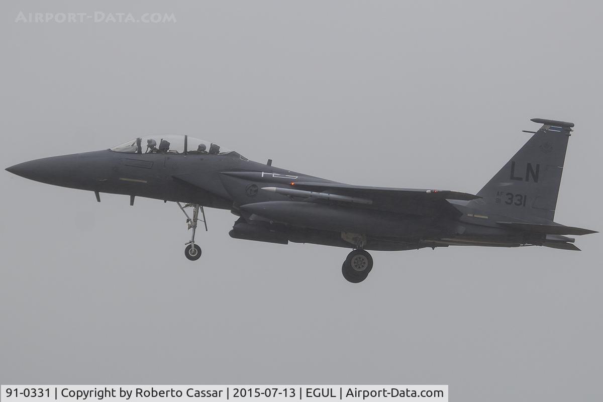 91-0331, 1991 McDonnell Douglas F-15E Strike Eagle C/N 1238/E196, Lakenheath