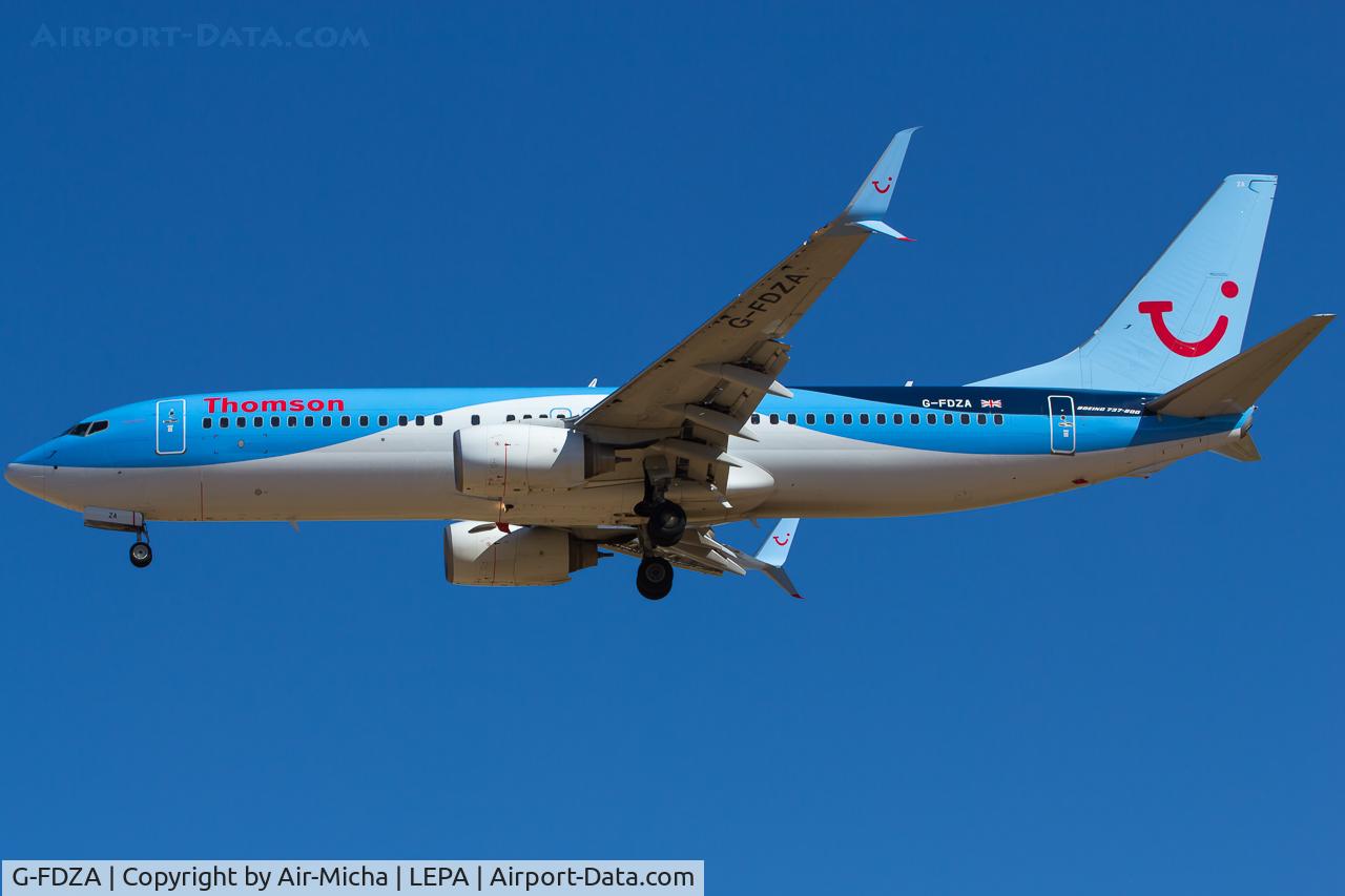 G-FDZA, 2007 Boeing 737-8K5 C/N 35134, Thomson Airways