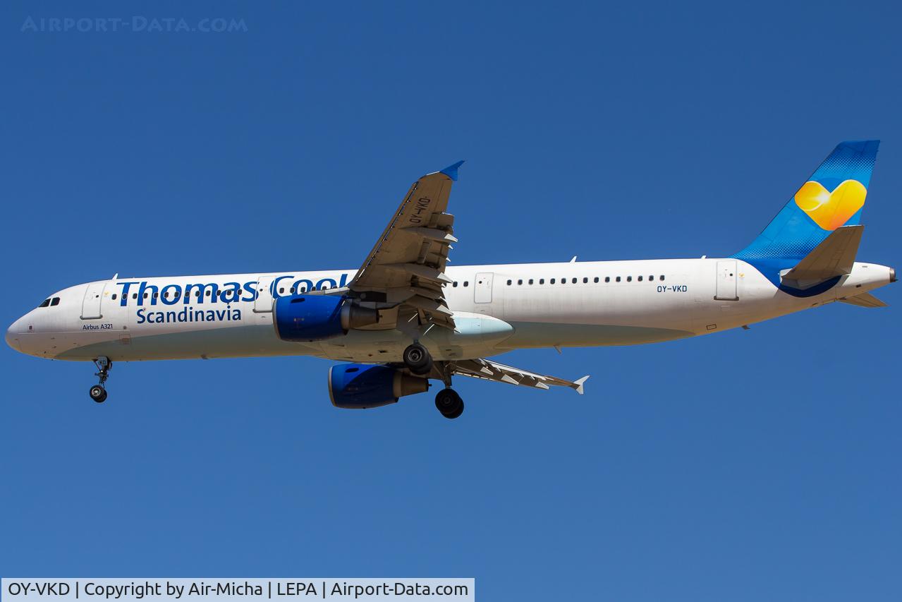 OY-VKD, 2003 Airbus A321-211 C/N 1960, Thomas Cook Scandinavia