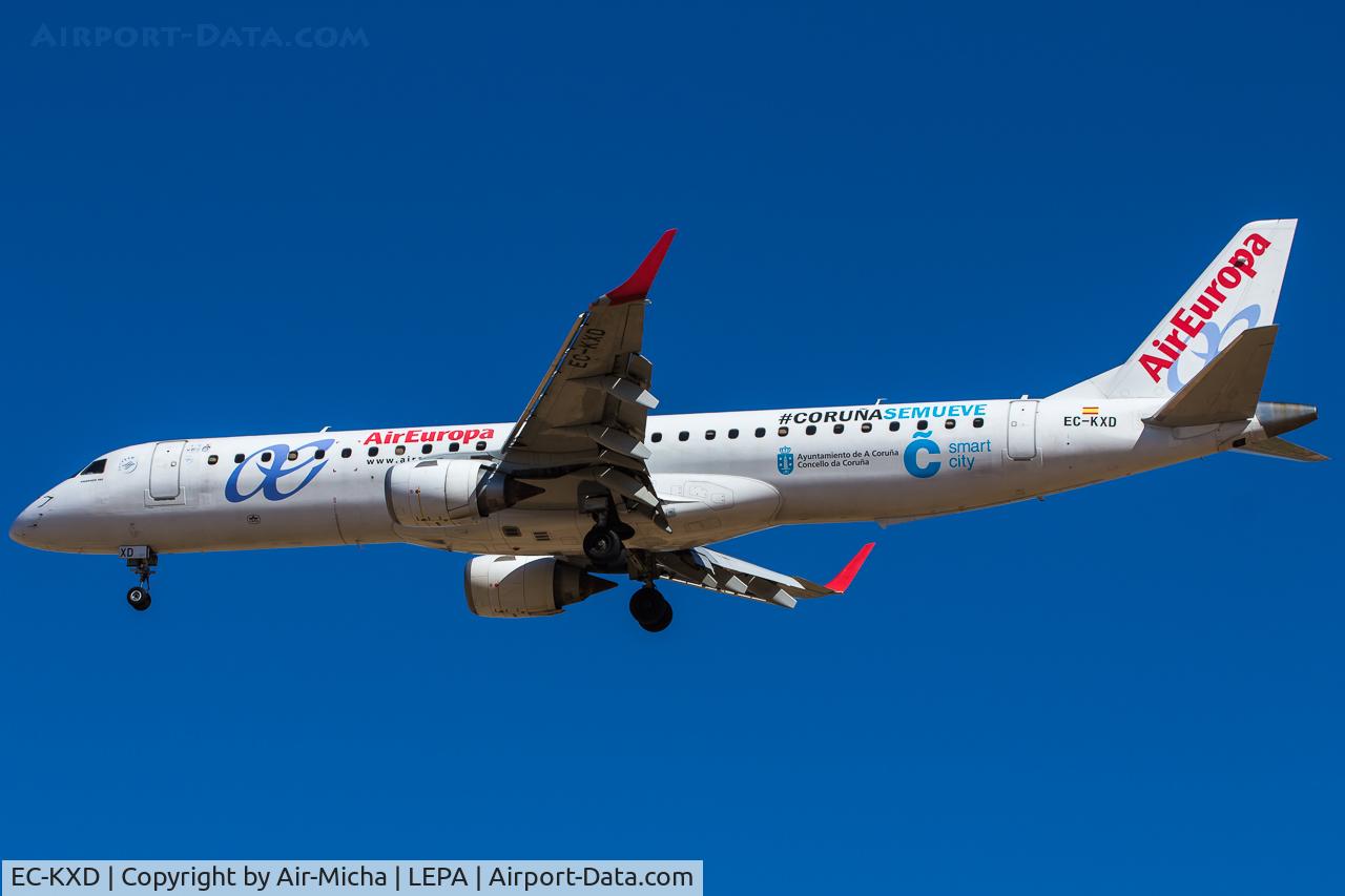 EC-KXD, 2009 Embraer 195LR (ERJ-190-200LR) C/N 19000244, Air Europa