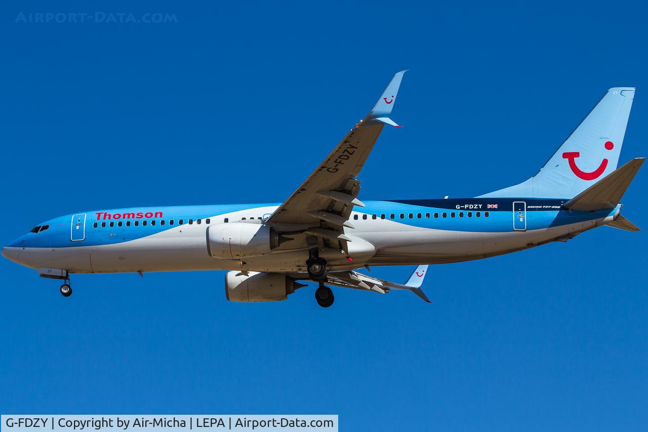 G-FDZY, 2011 Boeing 737-8K5 C/N 37261, Thomson Airways