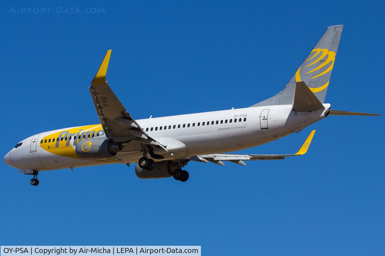 OY-PSA, 2007 Boeing 737-8Q8 C/N 30688, Primera Air