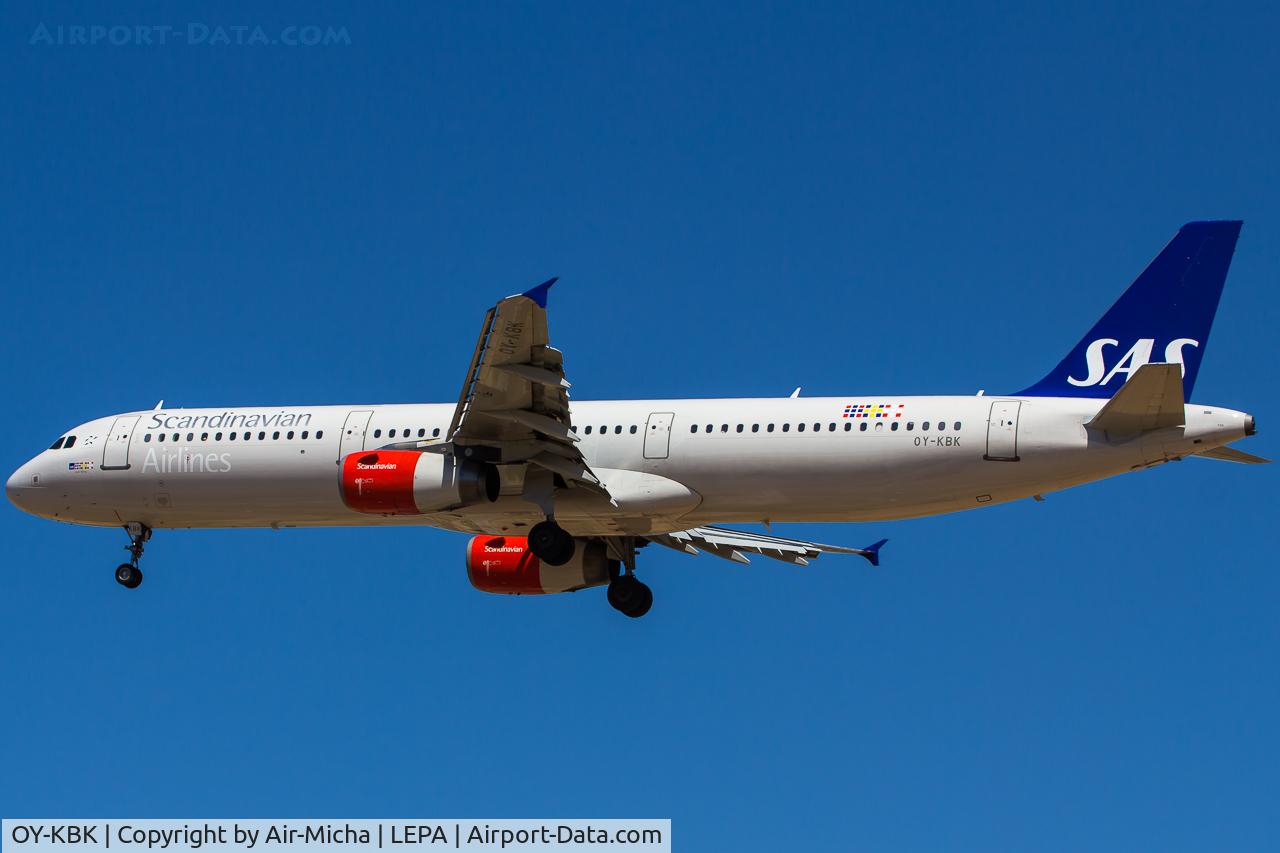 OY-KBK, 2001 Airbus A321-232 C/N 1587, SAS Airlines