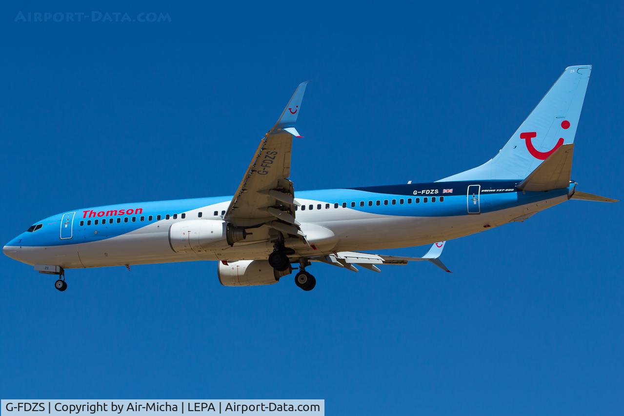 G-FDZS, 2009 Boeing 737-8K5 C/N 35147, Thomson Airways