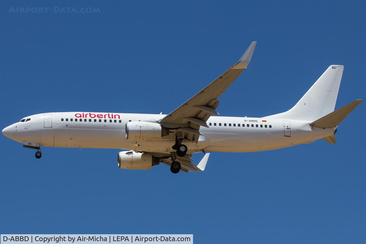 D-ABBD, 2001 Boeing 737-86J C/N 30880, Air Berlin