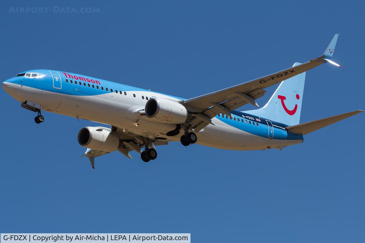 G-FDZX, 2011 Boeing 737-8K5 C/N 37258, Thomson Airways