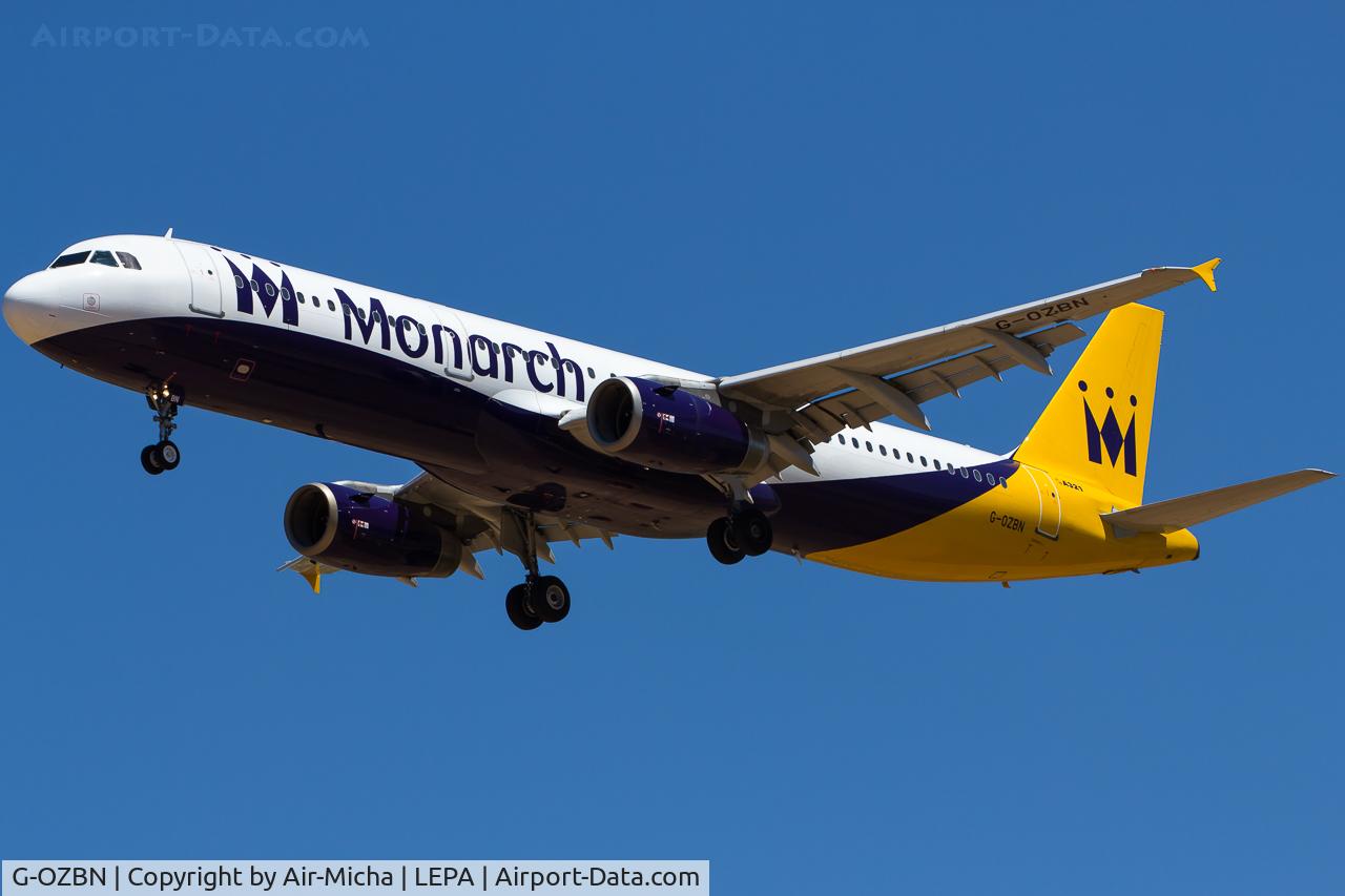 G-OZBN, 1999 Airbus A321-231 C/N 1153, Monarch Airlines