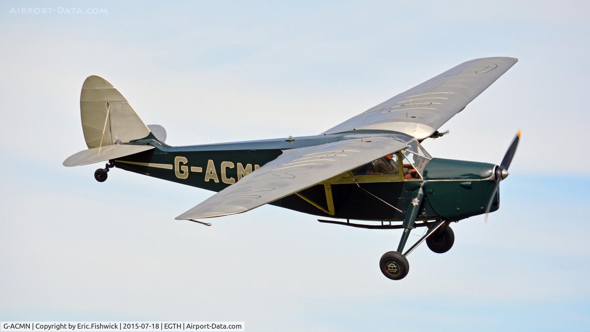 G-ACMN, 1934 De Havilland DH.85 Leopard Moth C/N 7050, 42. G-ACMN in display mode at Shuttleworth Best of British Airshow, July 2015