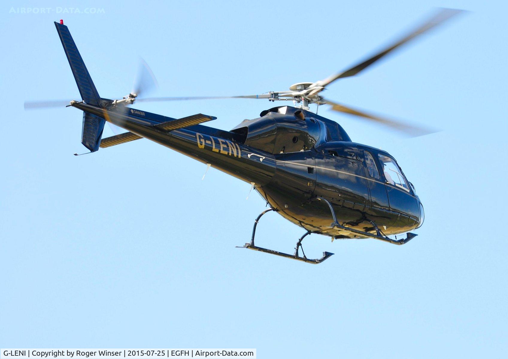 G-LENI, 1984 Aerospatiale AS-355F-1 Twin Squirrel C/N 5311, Visiting Twin Squirrel helicopter operated by Grid Defence Systems.