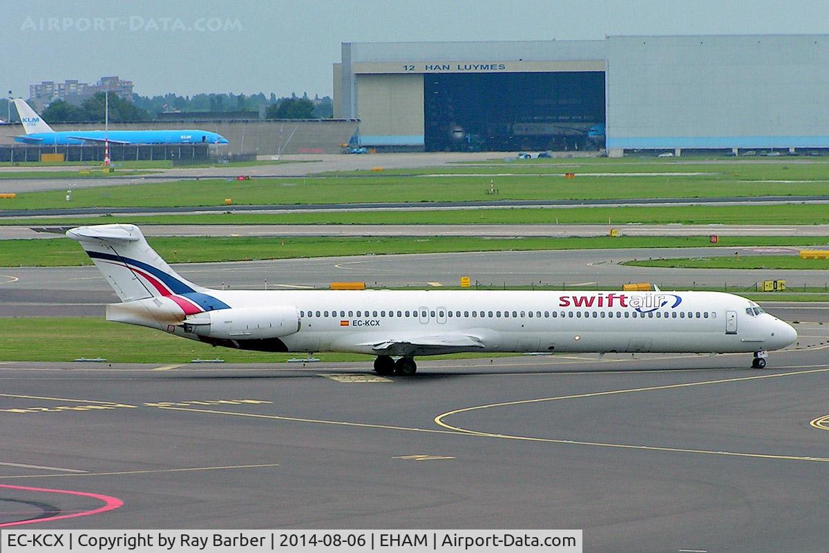 EC-KCX, 1988 McDonnell Douglas MD-83 (DC-9-83) C/N 49619, McDonnell Douglas DC-9-83 [49619] (Swiftair) Amsterdam-Schiphol~PH 06/08/2014