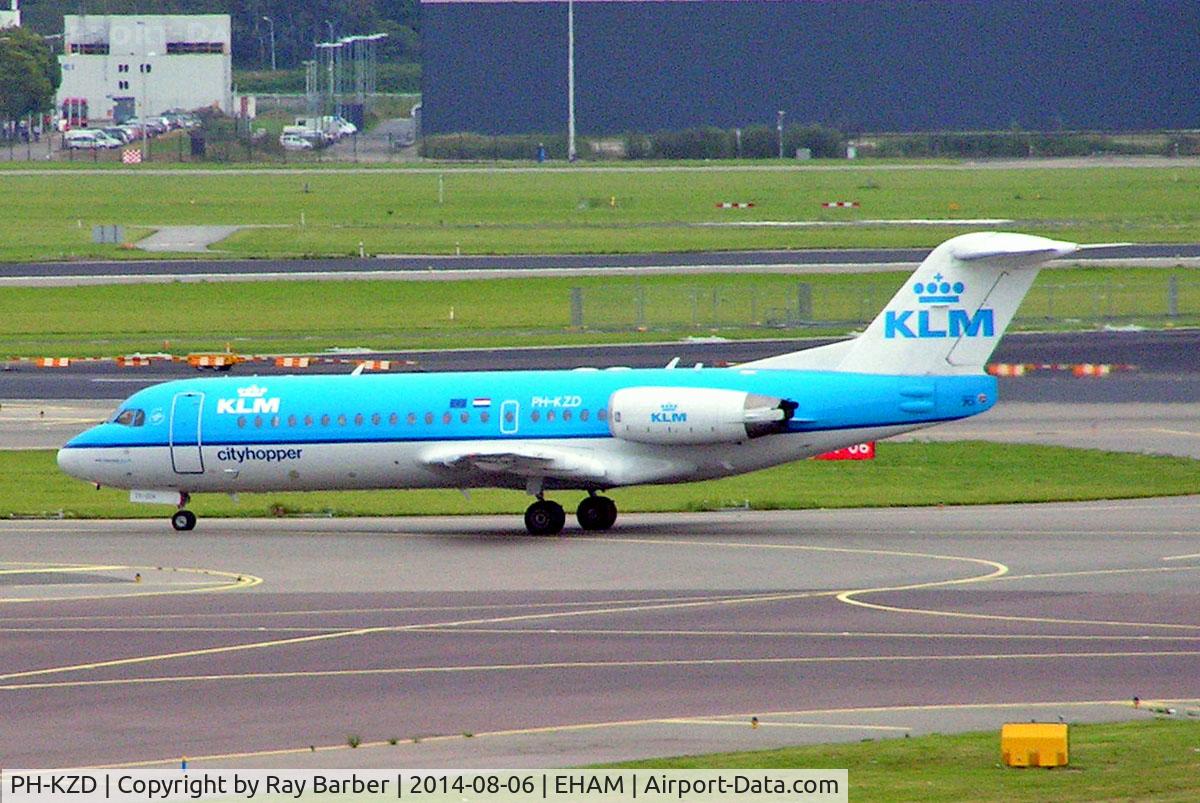 PH-KZD, 1997 Fokker 70 (F-28-0070) C/N 11582, Fokker F-70 [11582] (KLM cityhopper) Amsterdam-Schiphol~PH 06/08/2014