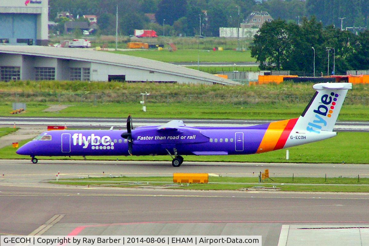 G-ECOH, 2008 De Havilland Canada DHC-8-402Q Dash 8 C/N 4221, De Havilland Canada DHC-8Q-402 Dash 8 [4221] (Flybe) Amsterdam-Schiphol~PH 06/08/2014