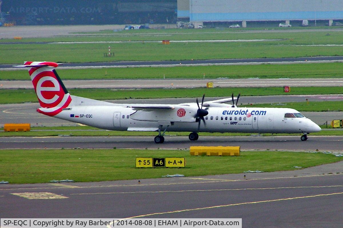 SP-EQC, 2012 De Havilland Canada DHC-8-402Q Dash 8 C/N 4408, De Havilland Canada DHC-8Q-402NG Dash 8 [4408] (Eurolot) Amsterdam-Schiphol~PH 08/08/2014
