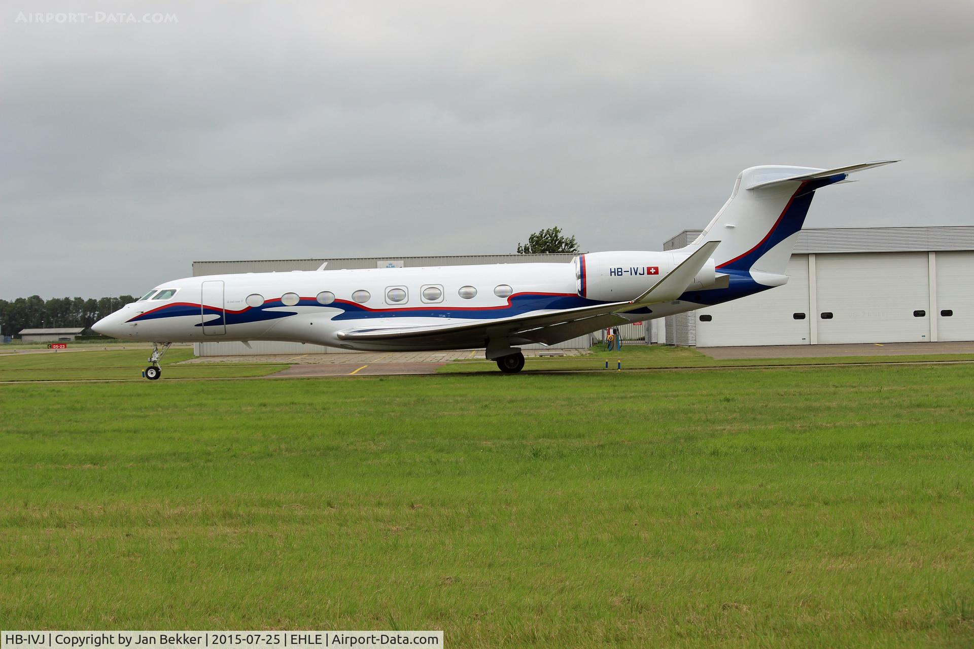 HB-IVJ, 2013 Gulfstream Aerospace G650 (G-VI) C/N 6062, Just got its new livery by QAPS and now ready to depart from Lelystad Airport.