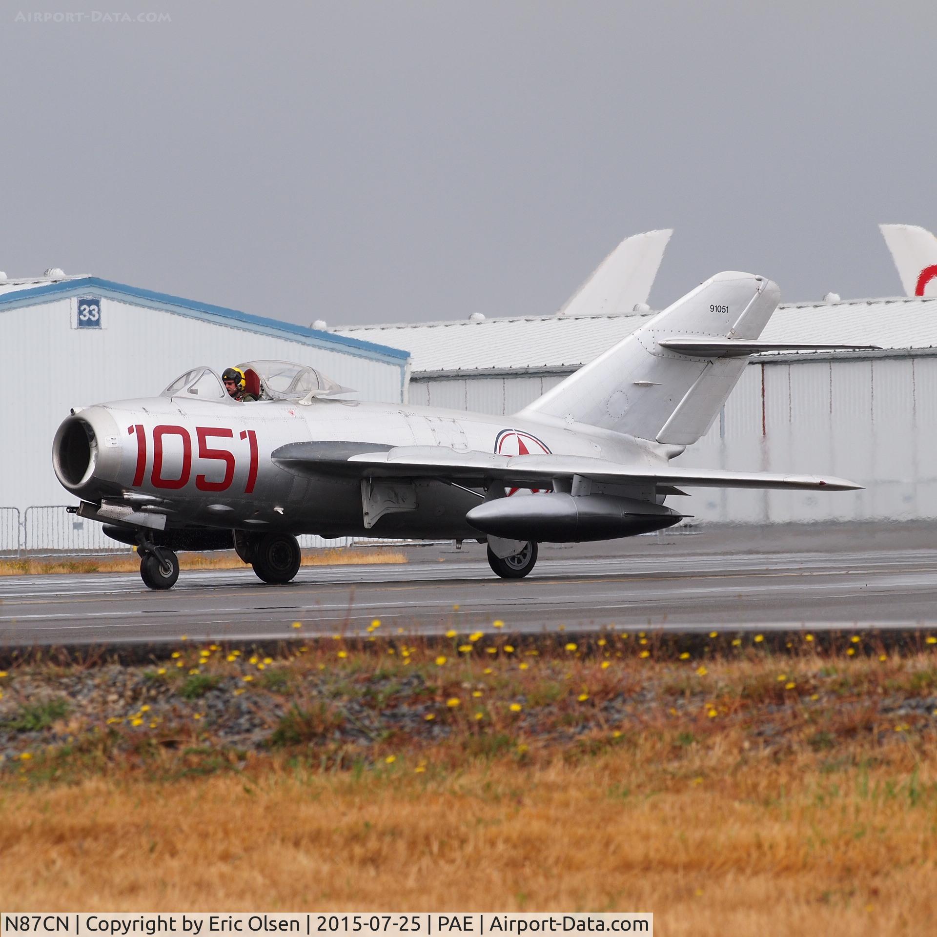N87CN, Mikoyan-Gurevich MiG-15 C/N 910-51, The Planes of Fame's MiG 15 at the 2015 Skyfair put on by FHC.