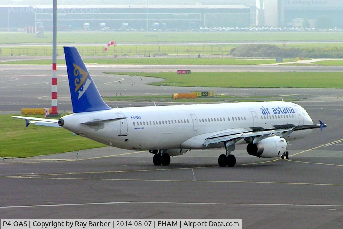 P4-OAS, 2000 Airbus A321-231 C/N 1204, Airbus A321-131 [1204] (Air Astana) Amsterdam-Schiphol~PH 07/08/2014