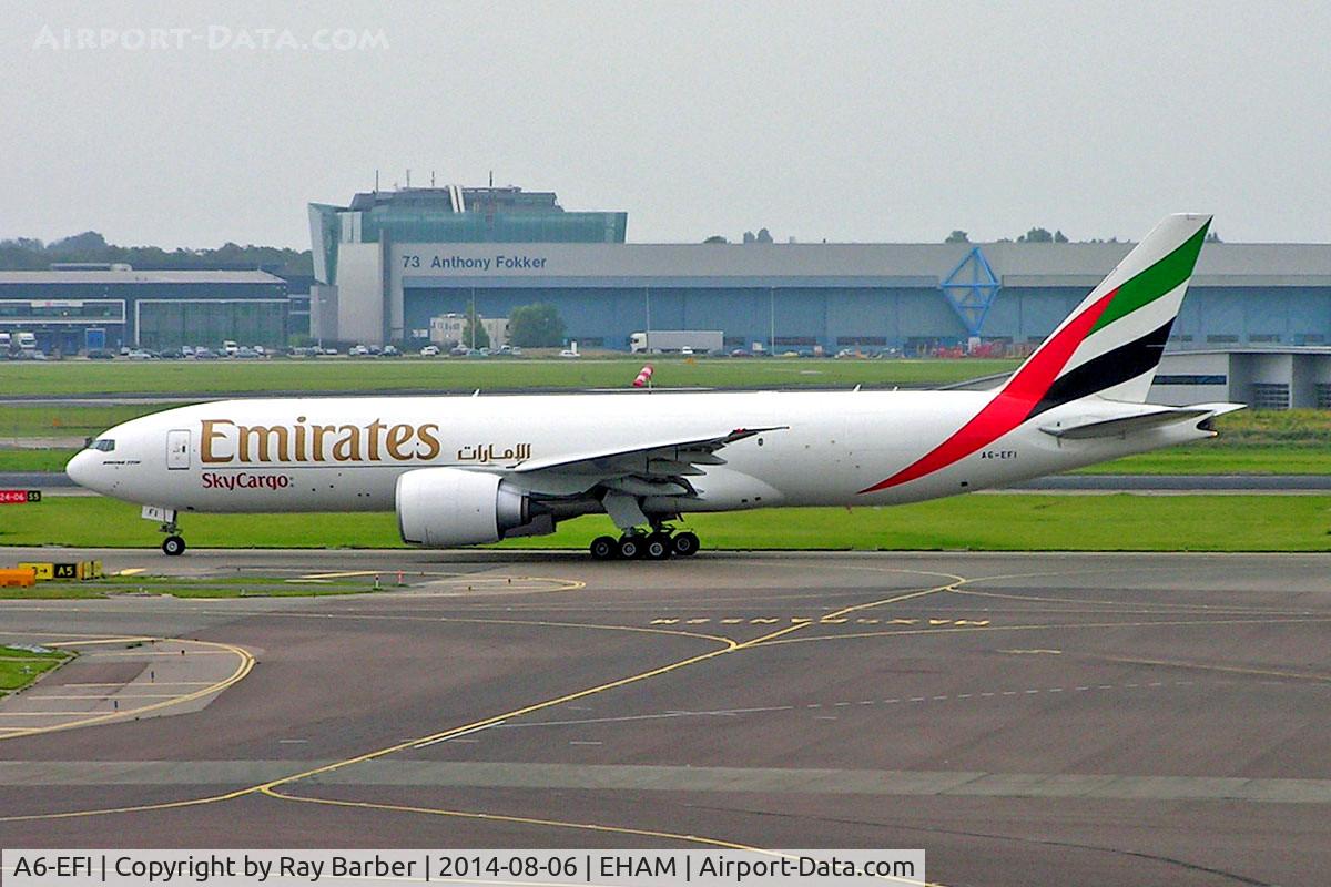 A6-EFI, 2012 Boeing 777-F1H C/N 35609, Boeing 777-F1H [35609] (Emirates Airlines/SkyCargo) Amsterdam-Schiphol~PH 06/08/2014