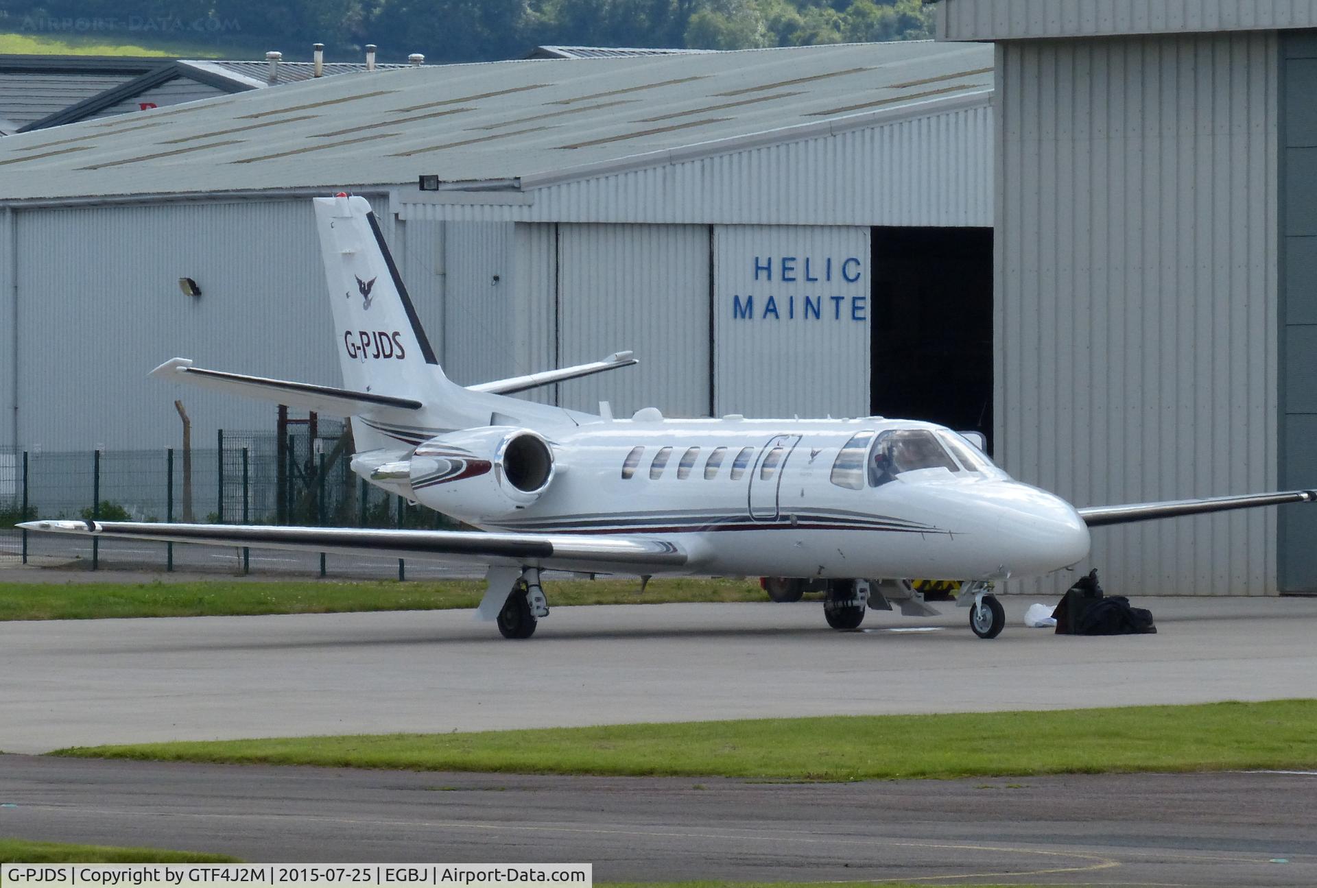 G-PJDS, 2004 Cessna 550 Citation Bravo C/N 550-1083, G-PJDS at Staverton 25.7.15