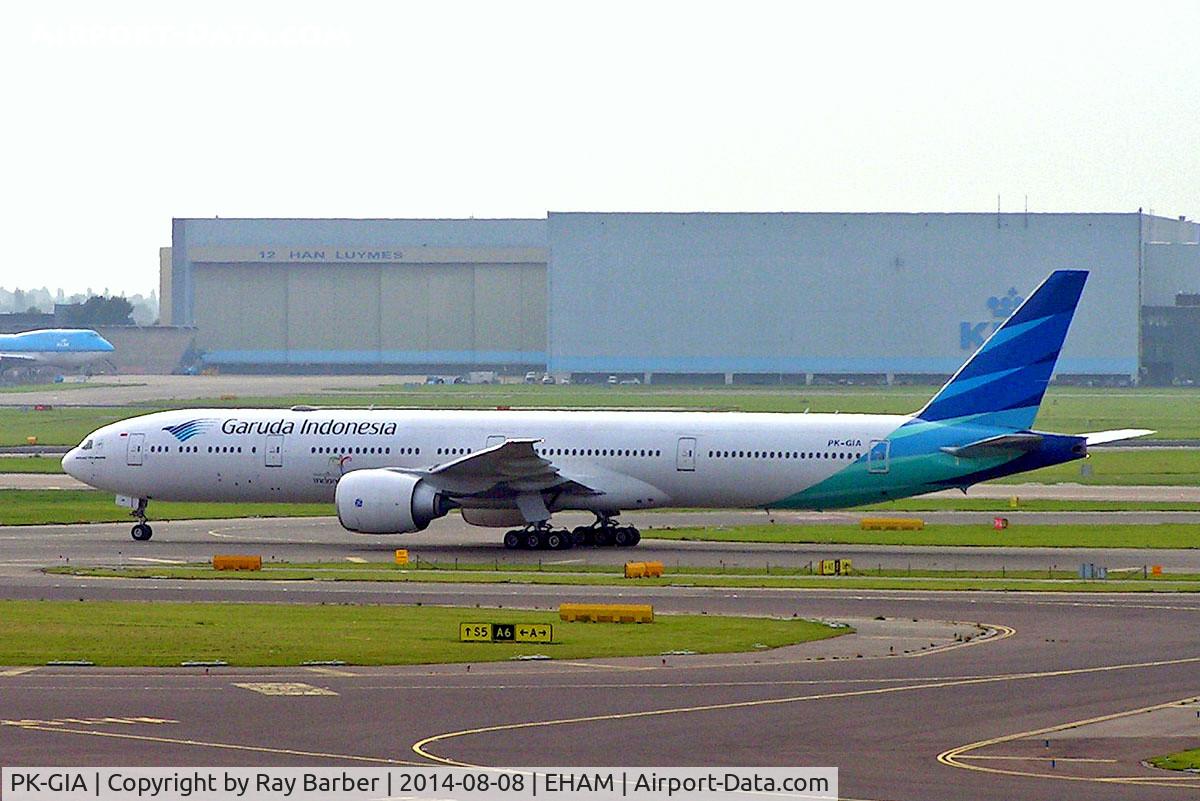 PK-GIA, 2013 Boeing 777-3U3/ER C/N 40074, Boeing 777-3U3ER [40074] (Garuda Indonesia) Amsterdam-Schiphol~PH 08/08/2014