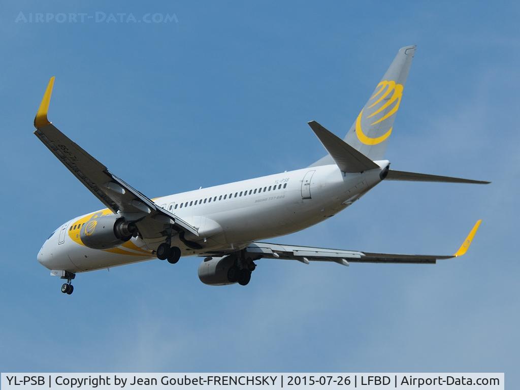 YL-PSB, 2007 Boeing 737-8Q8 C/N 30722, PRIMERA landing from Santorini (JTR)