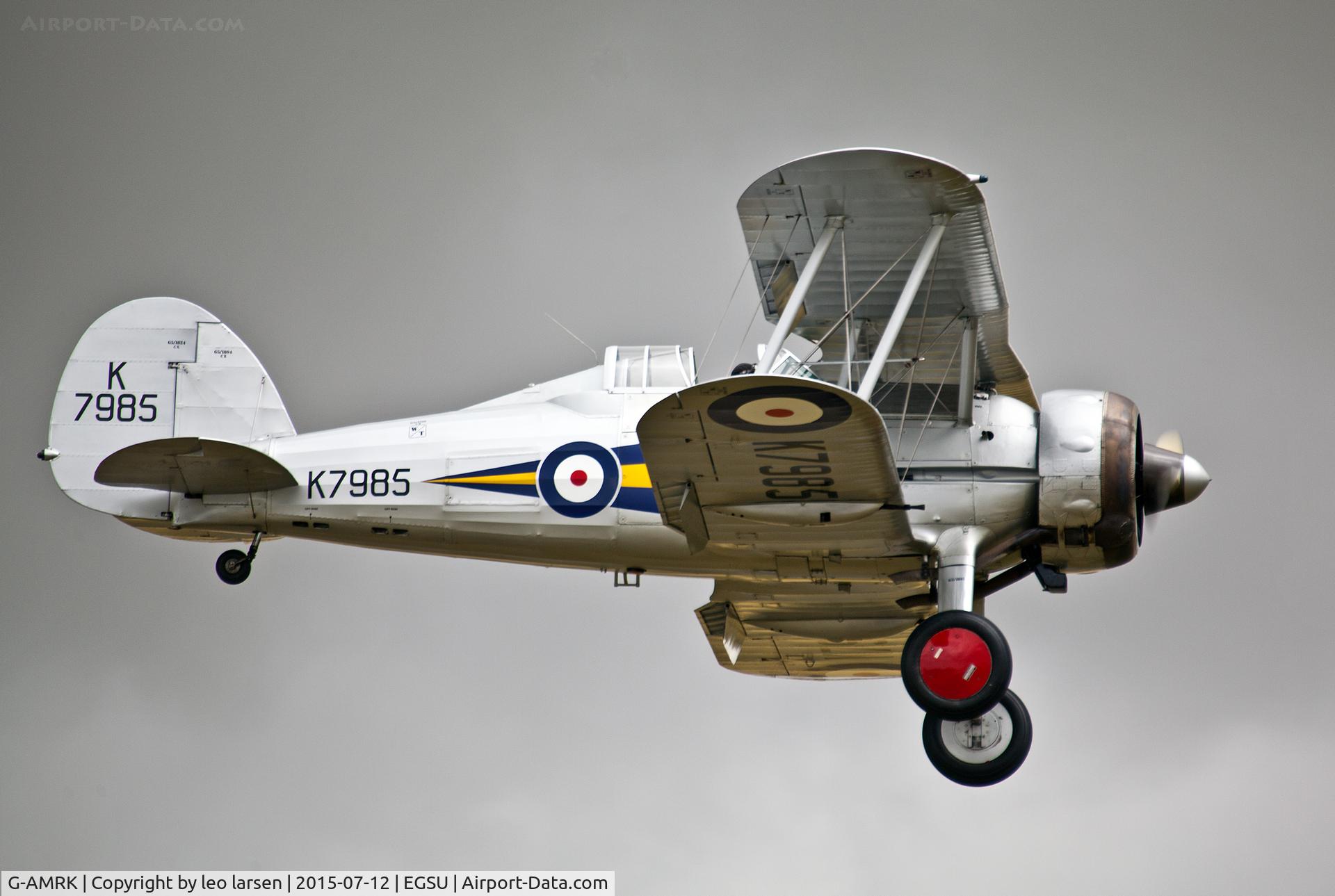 G-AMRK, 1937 Gloster Gladiator Mk1 C/N [L8032], Duxford 12.7.15