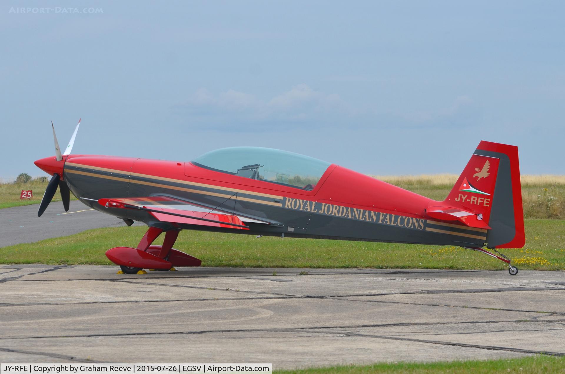 JY-RFE, Extra EA-300LP C/N 1243, Parked at Old Buckenham.