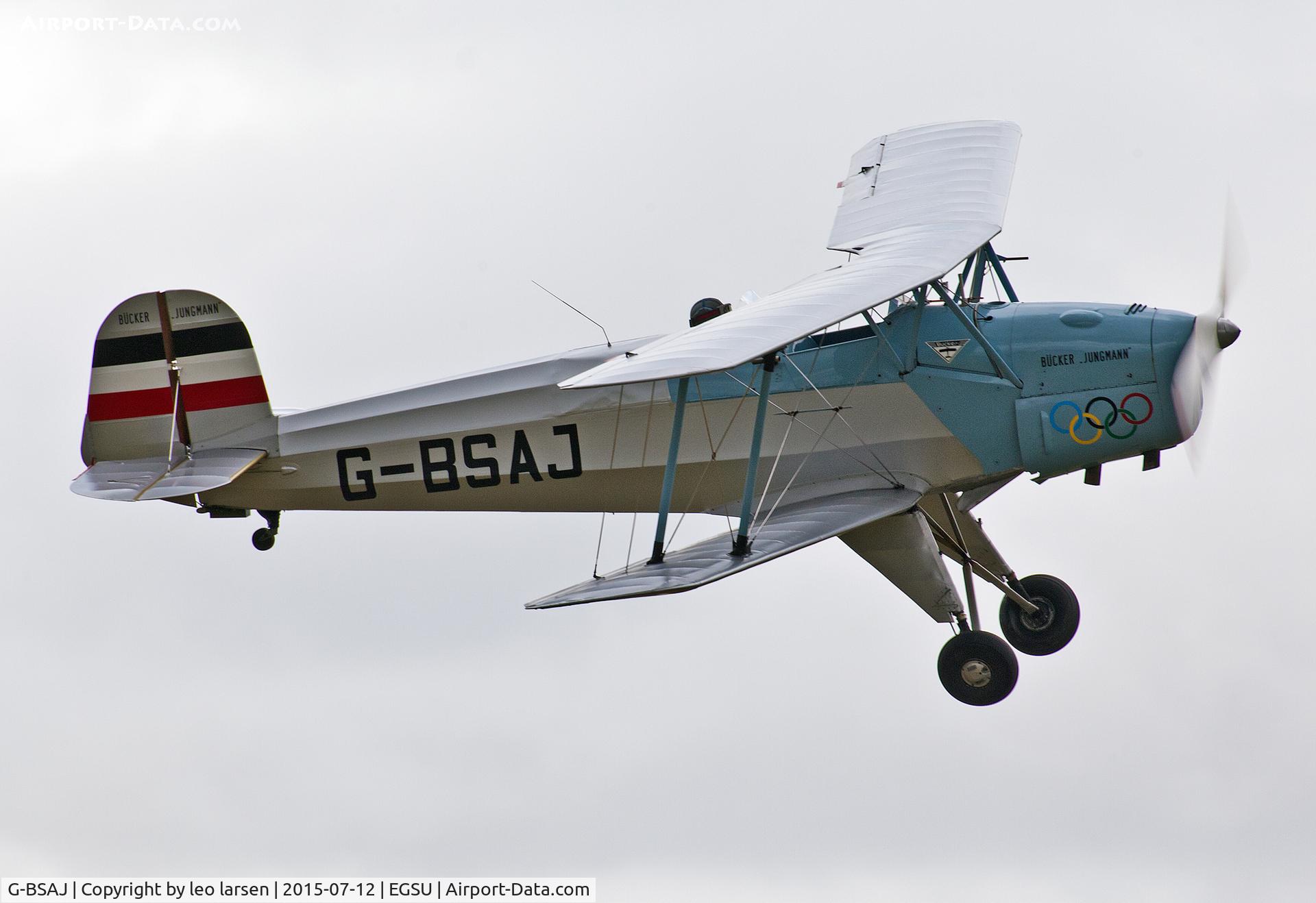G-BSAJ, 1954 CASA 1-131E Jungmann C/N 2209, Duxford 12.7.15